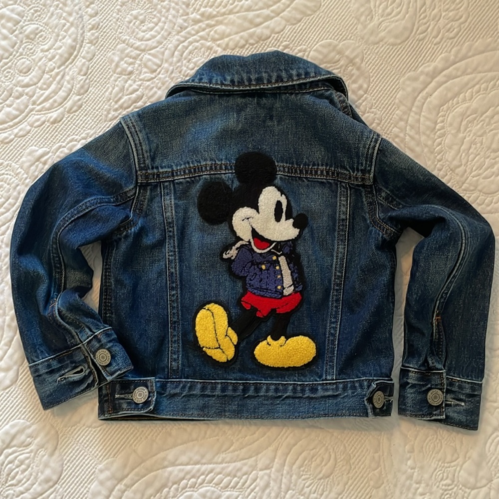Mickey Mouse denim jacket, Baby GAP x Disney Mickey Mouse blue Jean jacket